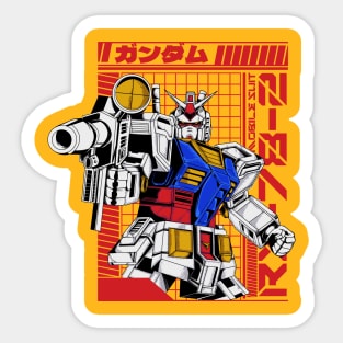 Gundam RX78 Merch Sticker